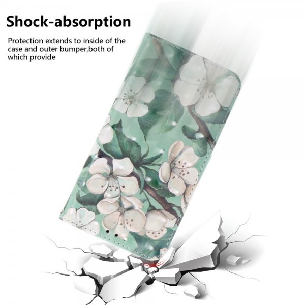 iPhone 14 Plus Etui Motiv Hvit Blomster