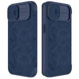 Nillkin iPhone 14 Plus Etui Qin Pro Series Blå