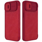 Nillkin iPhone 14 Plus Etui Qin Pro Series Rød