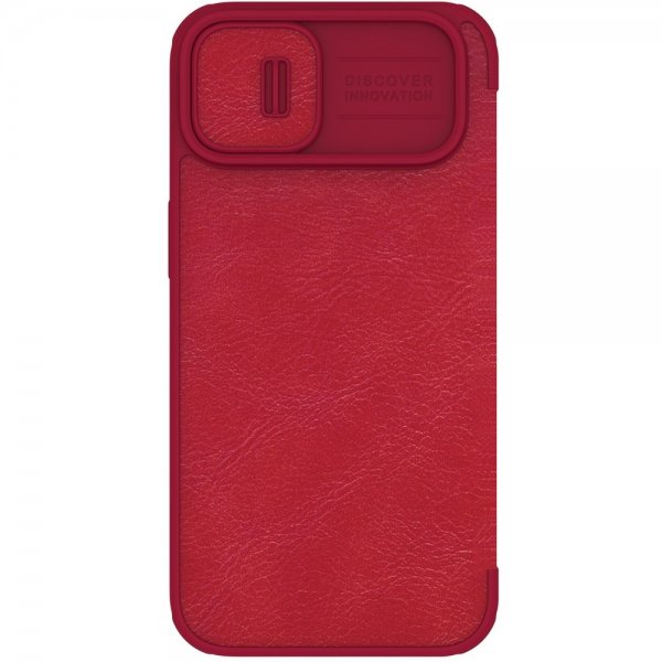 Nillkin iPhone 14 Plus Etui Qin Pro Series Rød
