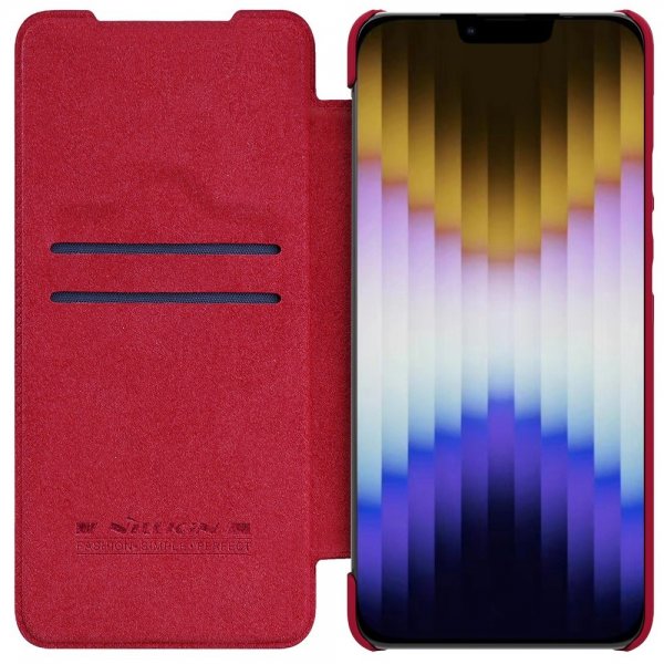 Nillkin iPhone 14 Plus Etui Qin Pro Series Rød
