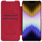 Nillkin iPhone 14 Plus Etui Qin Pro Series Rød