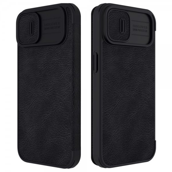 Nillkin iPhone 14 Plus Etui Qin Pro Series Svart
