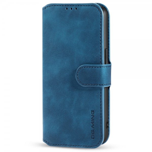 Dg.Ming iPhone 14 Plus Etui Retro Blå