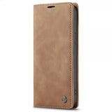 CaseMe iPhone 14 Plus Etui Retro Flip Brun