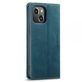 CaseMe iPhone 14 Plus Etui Retro Flip Petrol