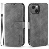 Dg.Ming iPhone 14 Plus Etui Retro Grå