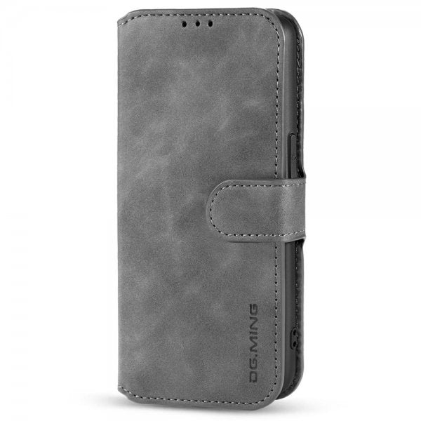 Dg.Ming iPhone 14 Plus Etui Retro Grå