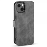 Dg.Ming iPhone 14 Plus Etui Retro Grå