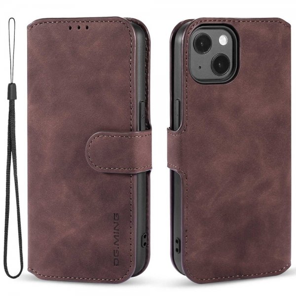 Dg.Ming iPhone 14 Plus Etui Retro Kaffe