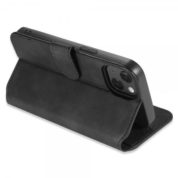 Dg.Ming iPhone 14 Plus Etui Retro Svart
