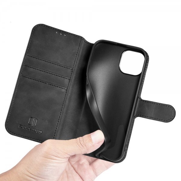 Dg.Ming iPhone 14 Plus Etui Retro Svart