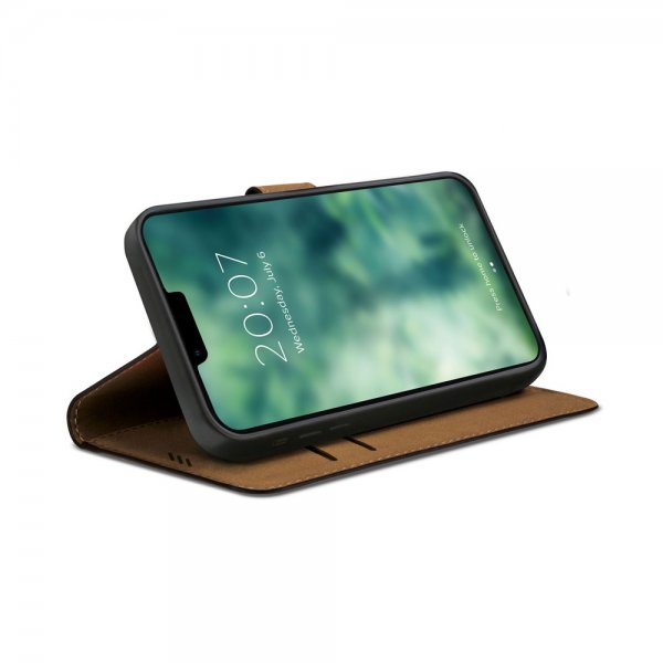 Xqisit iPhone 14 Plus Etui Slim Wallet Selection Svart