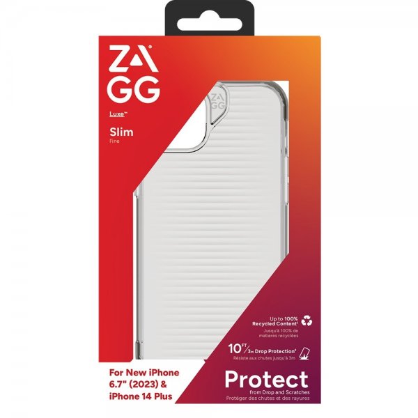 Zagg iPhone 14 Plus/iPhone 15 Plus Deksel Luxe Transparent