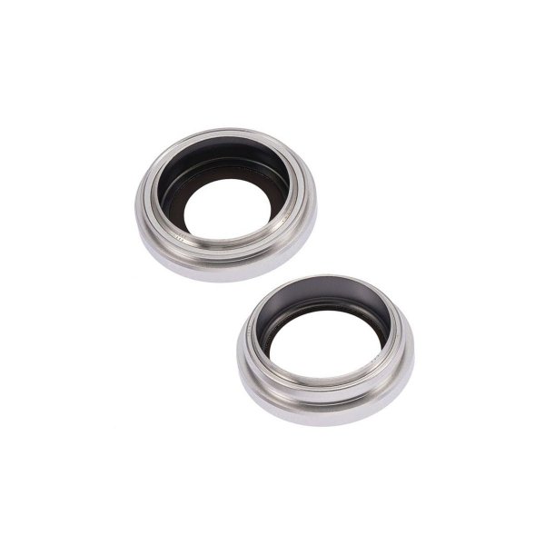 iPhone 14 Plus Kameralinse med Ramme - Silver