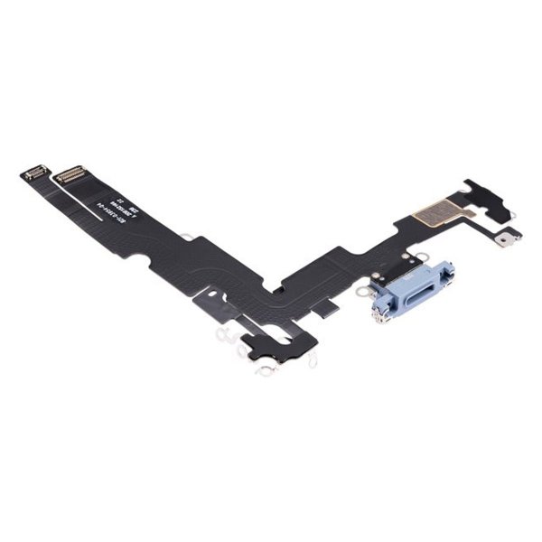 iPhone 14 Plus Ladekontakt med Flexkabel Original - Blå