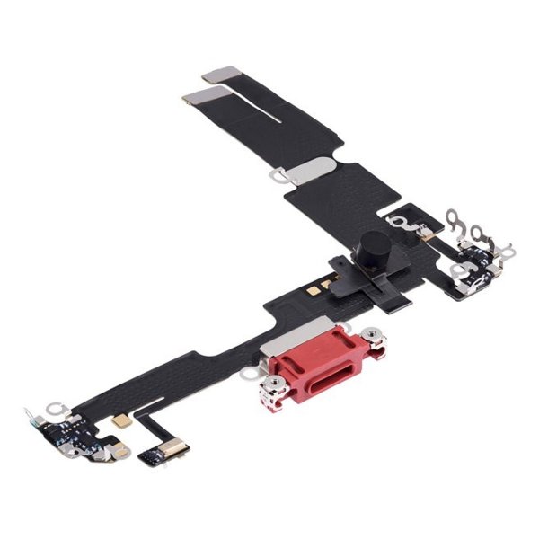 iPhone 14 Plus ladekontakt med Flexkabel Original - Rød