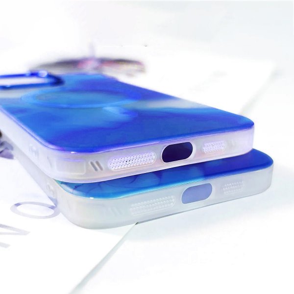 iPhone 14 Plus Deksel Mønster Blå