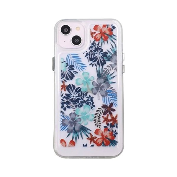 iPhone 14 Plus Deksel Motiv Røda Blomster