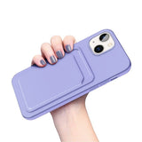 iPhone 14 Plus Deksel Kortholder Lilla
