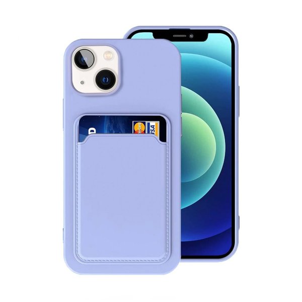 iPhone 14 Plus Deksel Kortholder Lilla