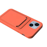 iPhone 14 Plus Deksel Kortholder Oransje