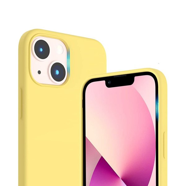 Rvelon iPhone 14 Plus Deksel Silikon Gul