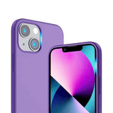 Rvelon iPhone 14 Plus Deksel Silikon Lilla