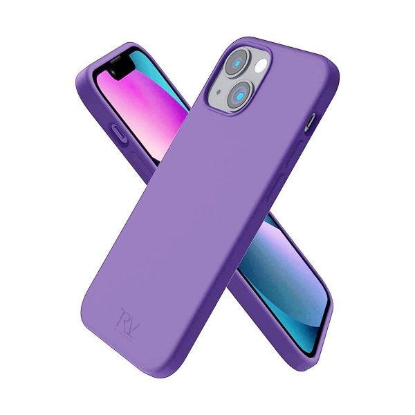 Rvelon iPhone 14 Plus Deksel Silikon Lilla