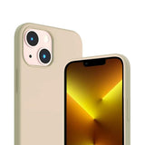 Rvelon iPhone 14 Plus Deksel Silikon MagSafe Beige