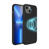 Rvelon iPhone 14 Plus Deksel Silikon MagSafe Svart