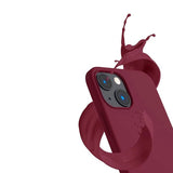Rvelon iPhone 14 Plus Deksel Silikon Rød