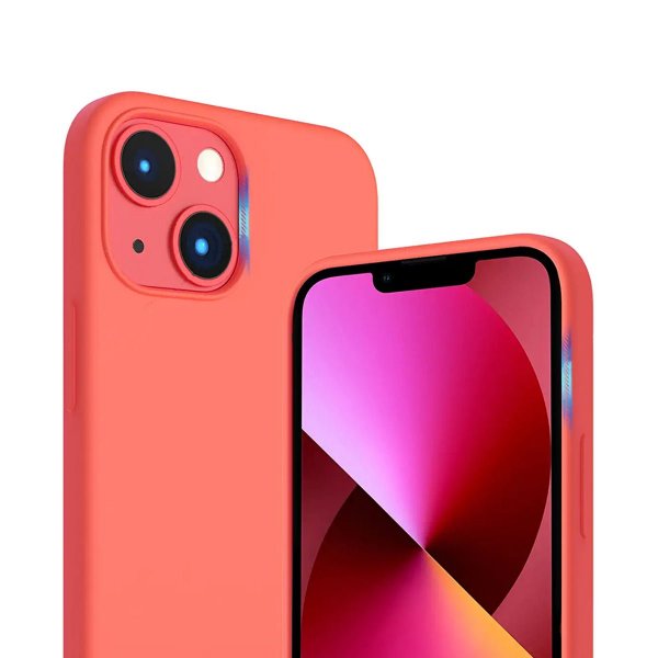 Rvelon iPhone 14 Plus Deksel Silikon Rosa