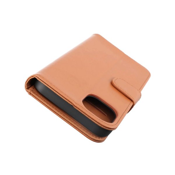 Rvelon iPhone 14 Plus Etui Utbrettbar Kortlomme Brun