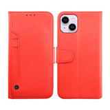 Rvelon iPhone 14 Plus Etui Utbrettbar Kortlomme Rød