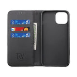 Rvelon iPhone 14 Plus Etui Utbrettbar Kortlomme Svart