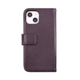 Rvelon iPhone 14 Plus Etui Ekte Skinn Lilla