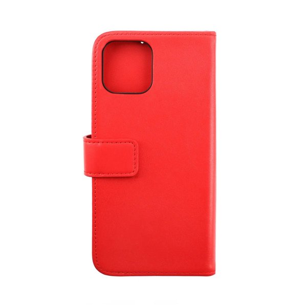 Rvelon iPhone 14 Plus Etui Ekte Skinn Rød