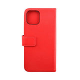 Rvelon iPhone 14 Plus Etui Ekte Skinn Rød