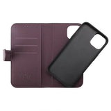 Rvelon iPhone 14 Plus Etui Detachable Wallet Case Lilla