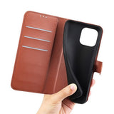 iPhone 14 Plus Etui med Stativ Brun
