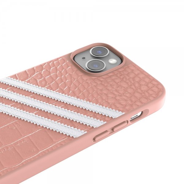 Adidas iPhone 14 Plus Deksel 3 Stripes Snap Case Alligator Pink