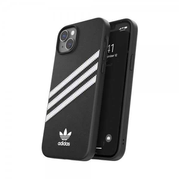 Adidas iPhone 14 Plus Deksel 3 Stripes Snap Case Svart Hvit