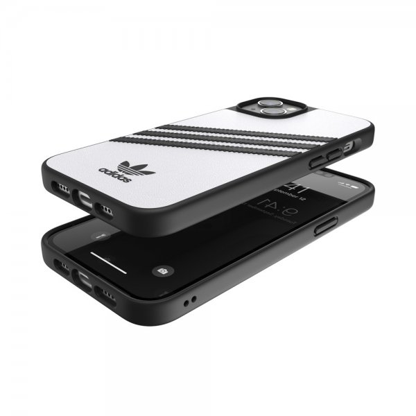 Adidas iPhone 14 Plus Deksel 3 Stripes Snap Case Hvit Svart