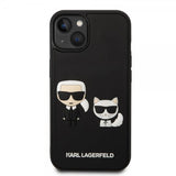 Karl Lagerfeld iPhone 14 Plus Deksel 3D Rubber Karl & Choupette Svart