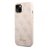 Guess iPhone 14 Plus Deksel 4G Logo Rosa