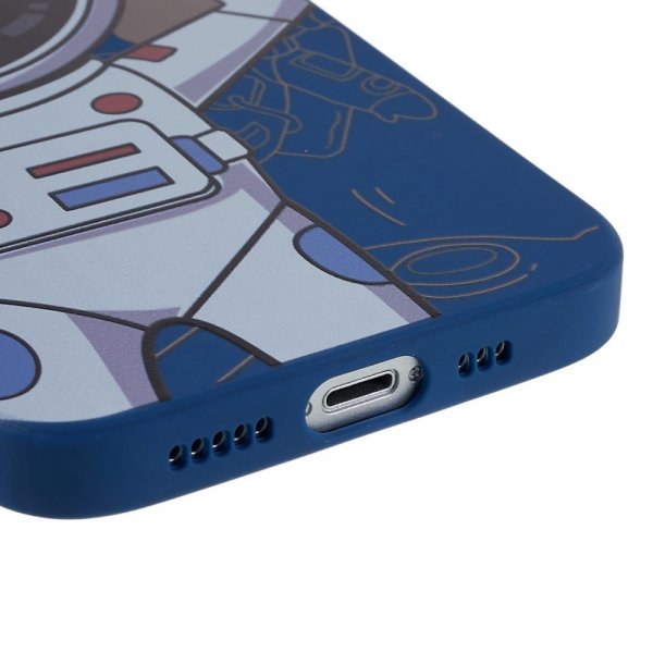 iPhone 14 Plus Deksel Astronaut Blå Grå