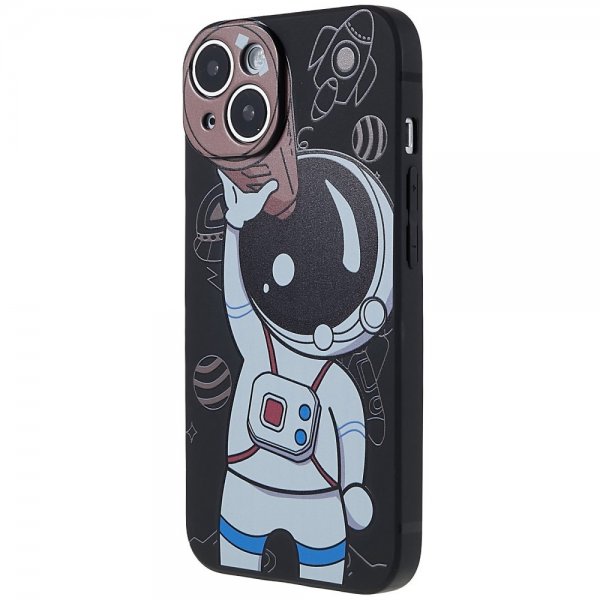 iPhone 14 Plus Deksel Astronaut Svart Brun