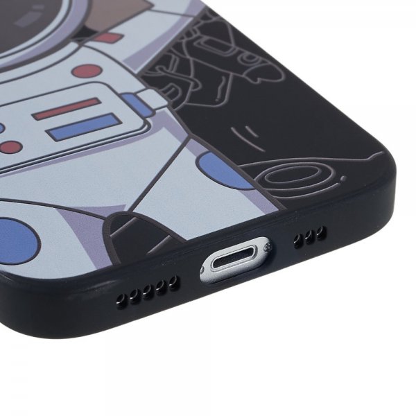 iPhone 14 Plus Deksel Astronaut Svart Grå