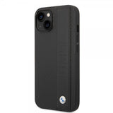 BMW iPhone 14 Plus Deksel Big Logo Stripe Svart
